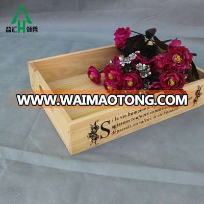 Wooden Bamboo Vegetable Serving Tray With Handle